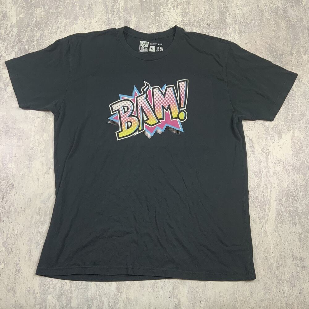 Court Culture Miami Heat Mens XL Black Bam! Bam Adebayo NBA Basketball Tee